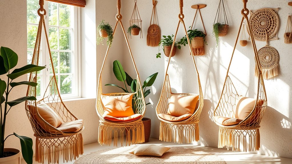 boho hanging chairs collection