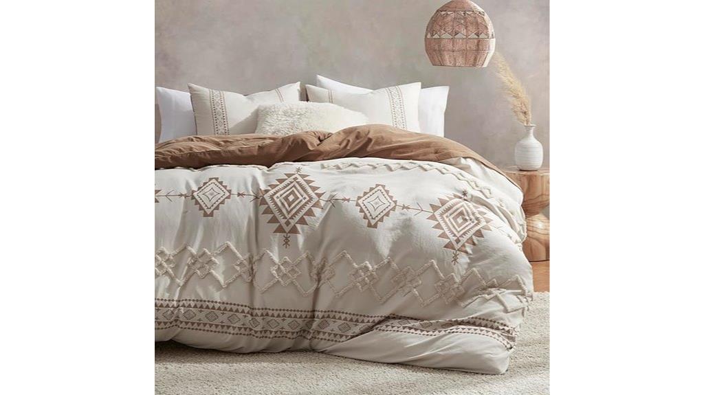 boho king duvet set