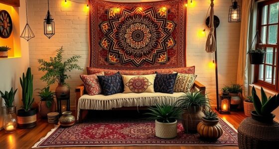 boho living room makeover
