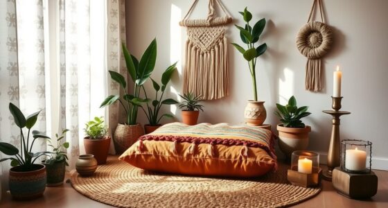 boho meditation room decor