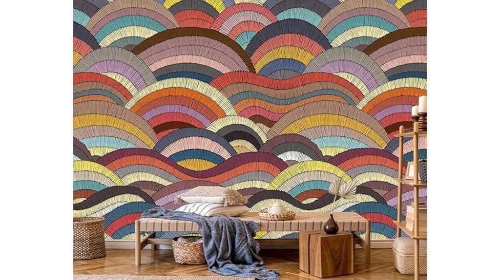 boho mural non peel wallpaper
