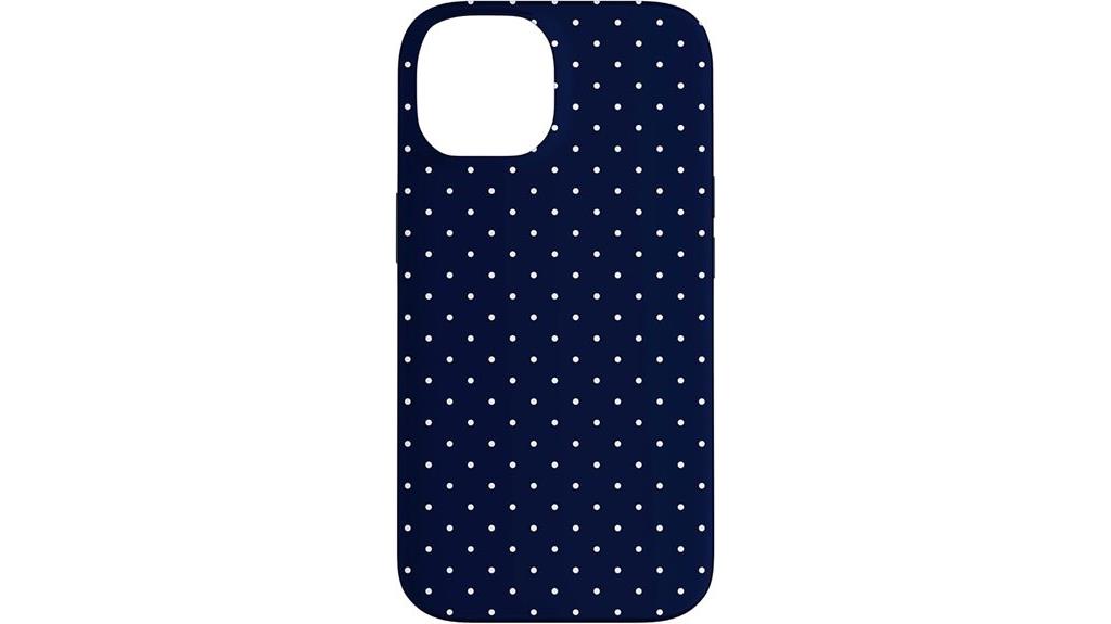 boho navy polka dot
