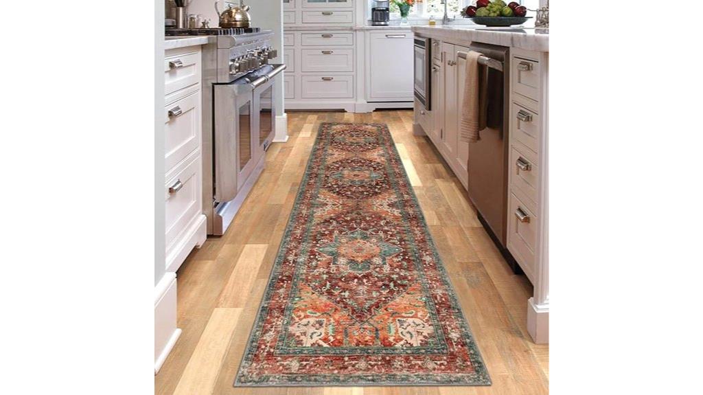 boho non slip washable rug