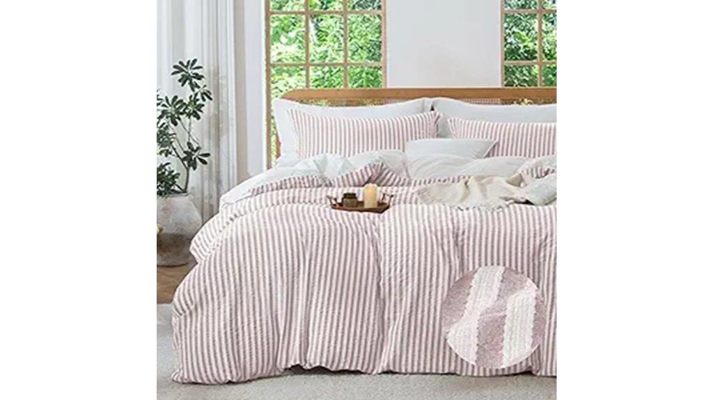 boho pink cotton duvet