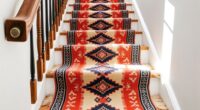 boho stair runner rug ideas