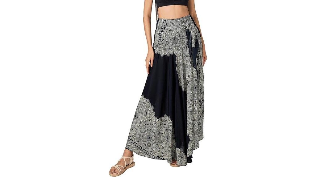 boho summer maxi skirt