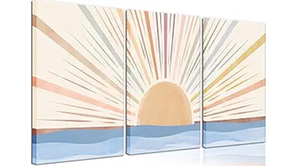 boho sun line prints