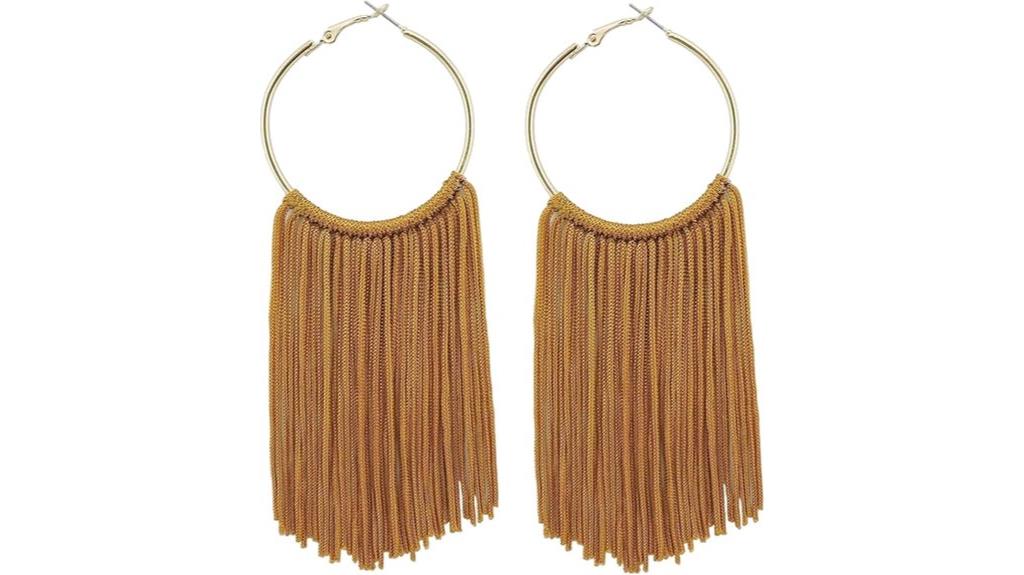 boho tassel earrings