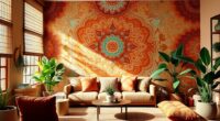 boho wall mural ideas