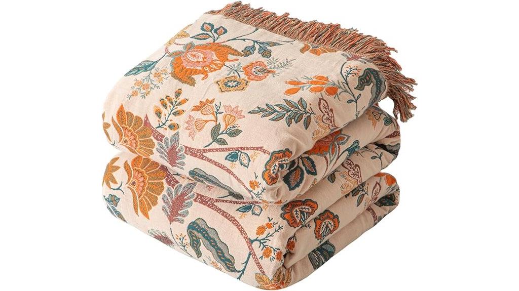 boho woven couch blanket