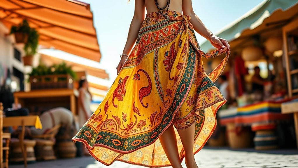 boho wrap skirt trends
