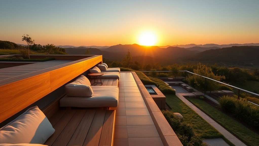 built in benches enhance outdoor spaces