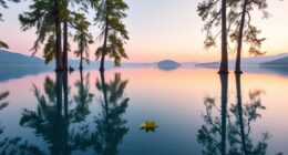 calm reflections through color