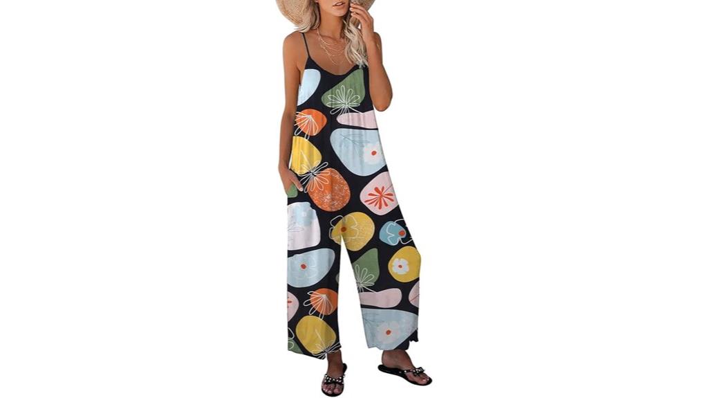 casual boho sleeveless jumpsuit