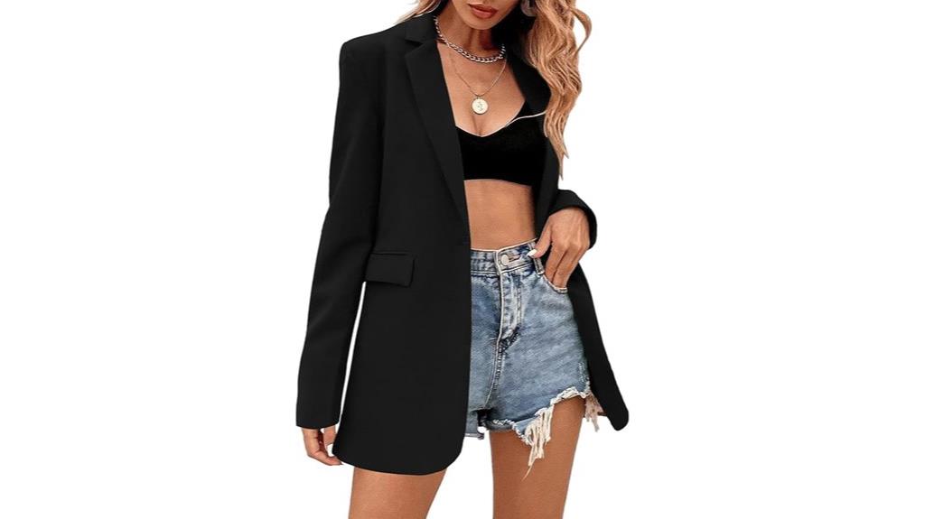 casual long sleeve blazer