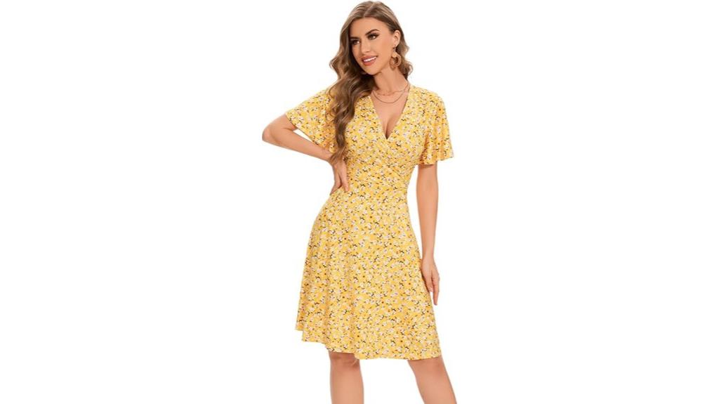 casual summer floral dress