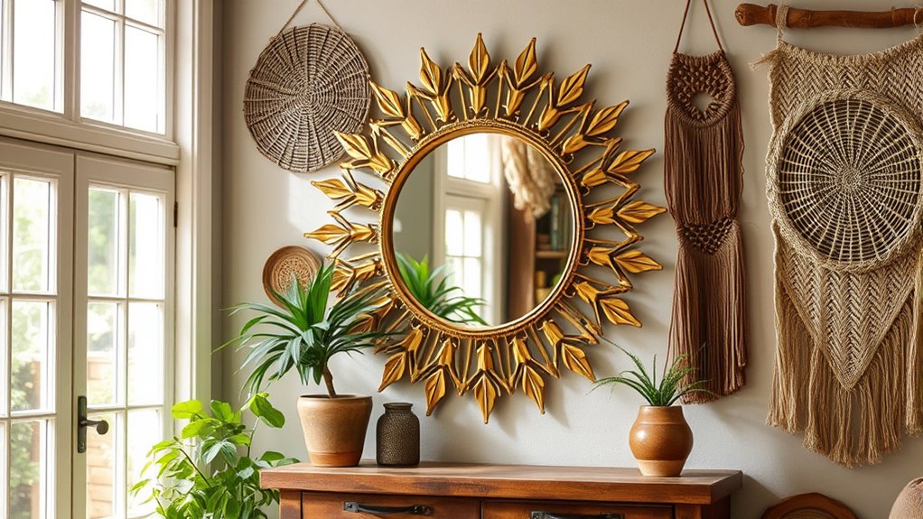 charming boho mirror collection