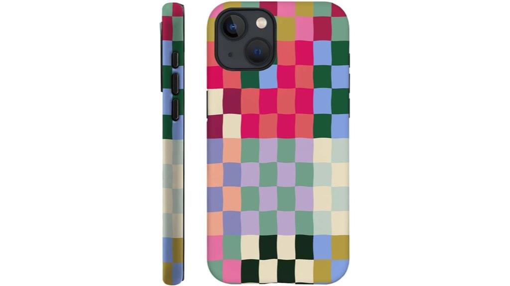 checkerboard iphone 15 case