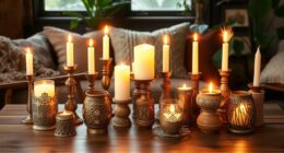 chic boho candle holder ideas