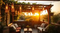 chic boho outdoor lighting