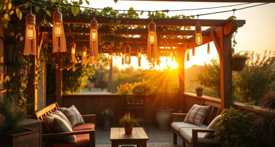 chic boho outdoor lighting