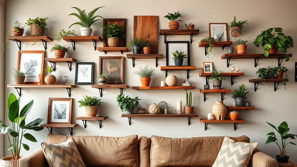 chic boho shelf ideas