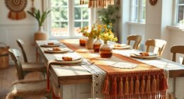 chic boho table runners