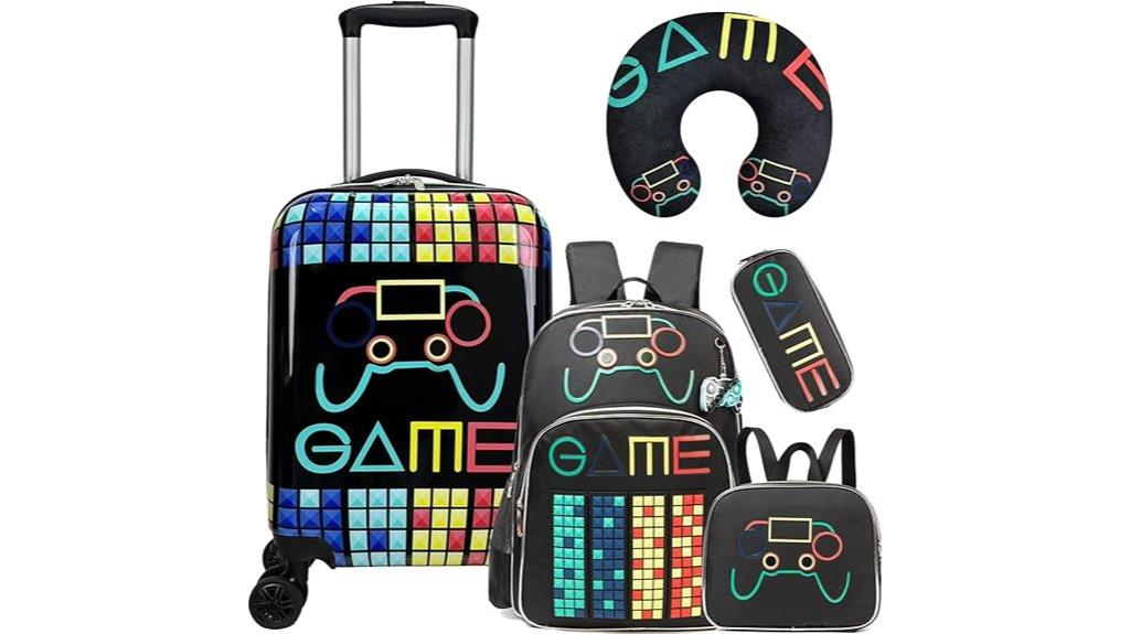 child s 5 piece spinner luggage