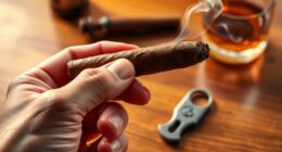 cigar selection and smoking