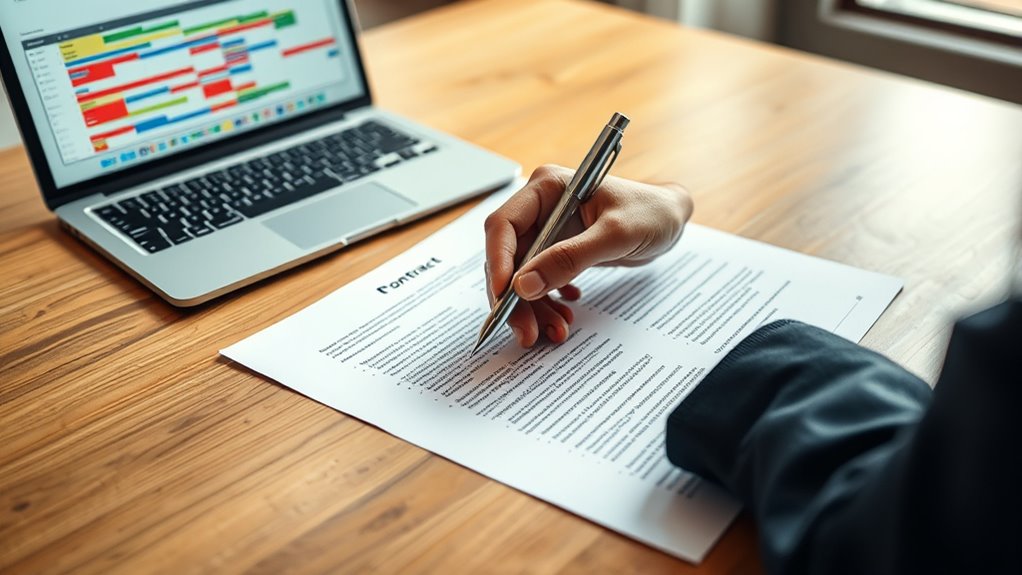 clear payment terms schedule