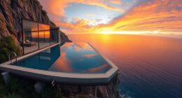 cliffside infinity pool construction