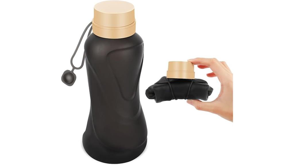 collapsible 650ml silicone bottle