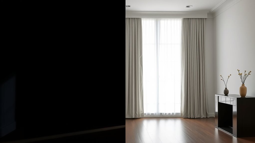 color reflection affects perceived space