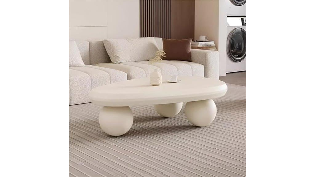 contemporary spherical legged table