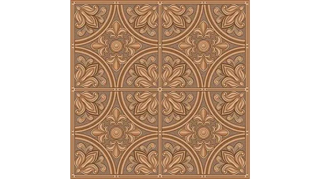 copper tin peel tiles