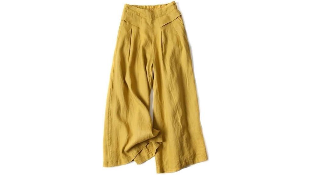 cotton linen palazzo pants