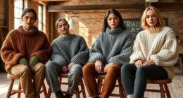 cozy stylish chunky knit