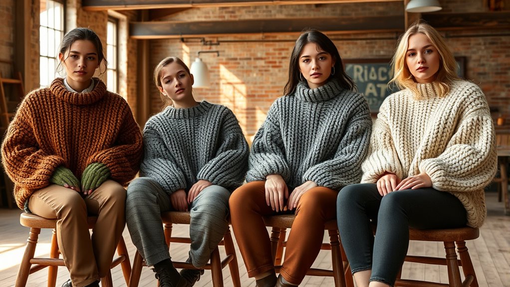 cozy stylish chunky knit