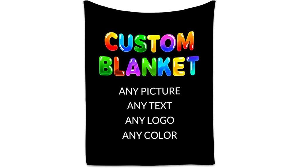 custom kids name blanket