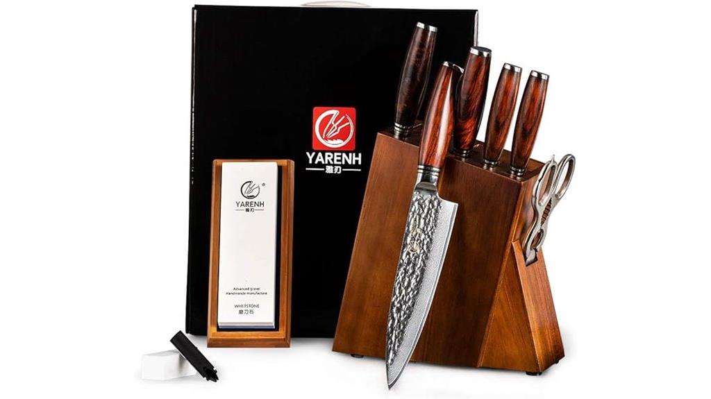 damascus chef knife set