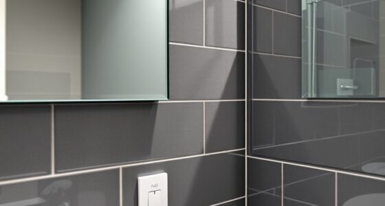 decorative tiles enhance mirrors