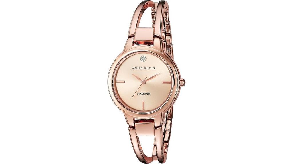 diamond dial bangle watch
