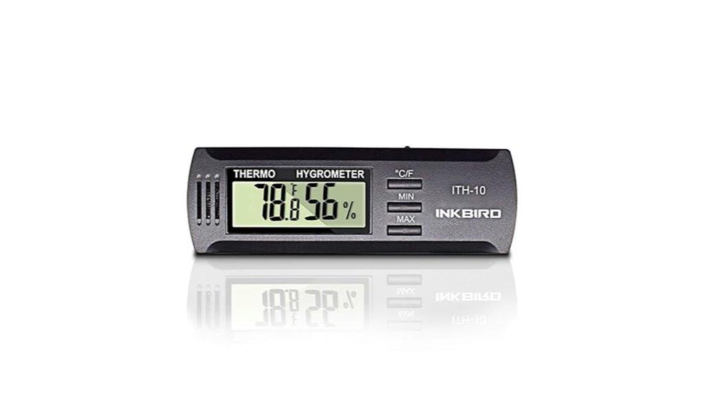 digital thermometer with hygrometer