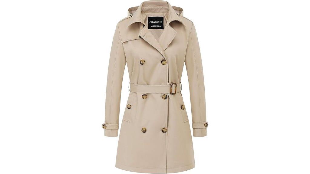 double breasted trench coat