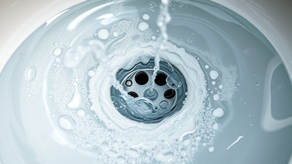 drainage issues causing bubbles