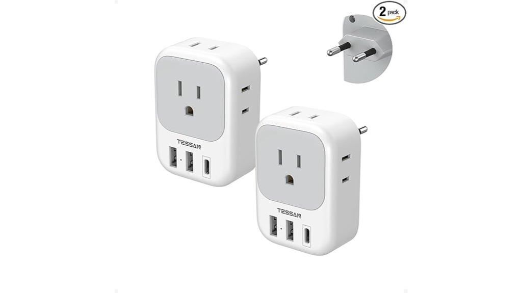 dual usb travel adapters