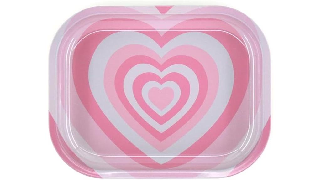 dusty pink rolling tray