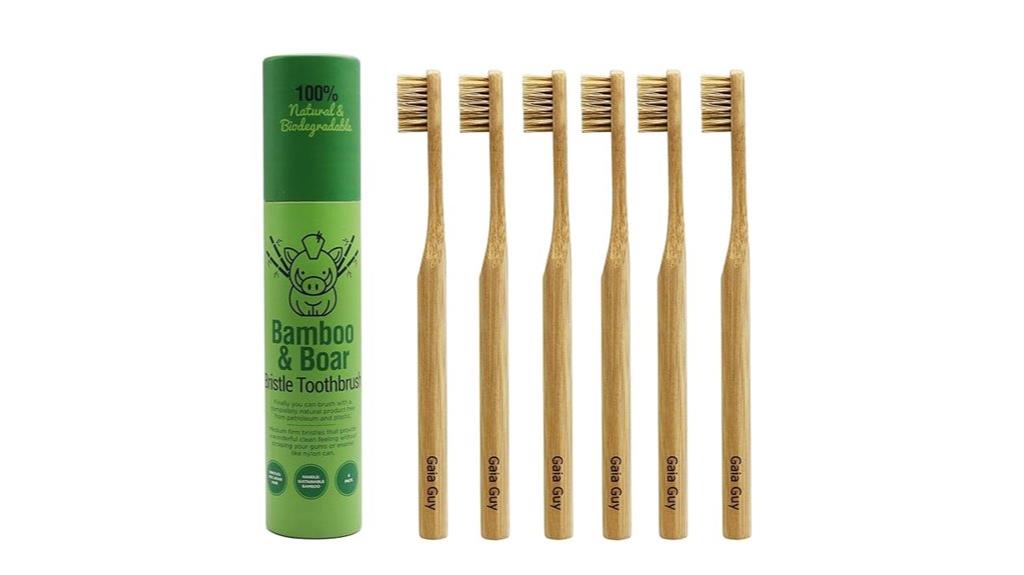 eco friendly bamboo toothbrush pack