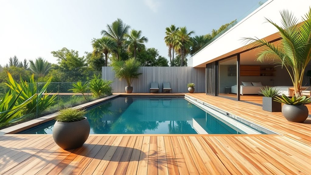 eco friendly pool deck materials