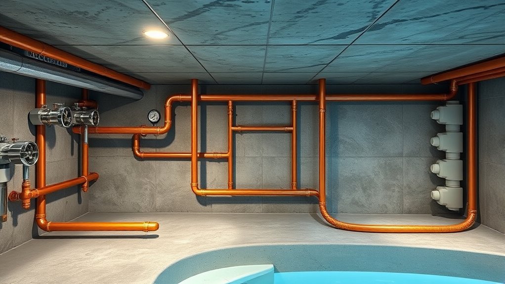 efficient accessible plumbing layout
